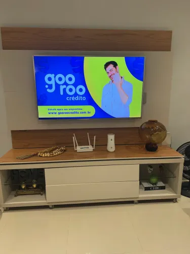 Painel de TV com rack