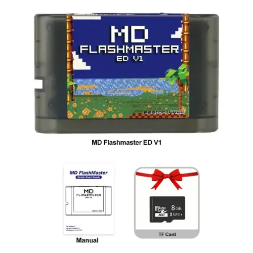 Everdrive Mega Drive FlashMaster ED V1 - Jogue TODOS os clássicos em um só cartucho!