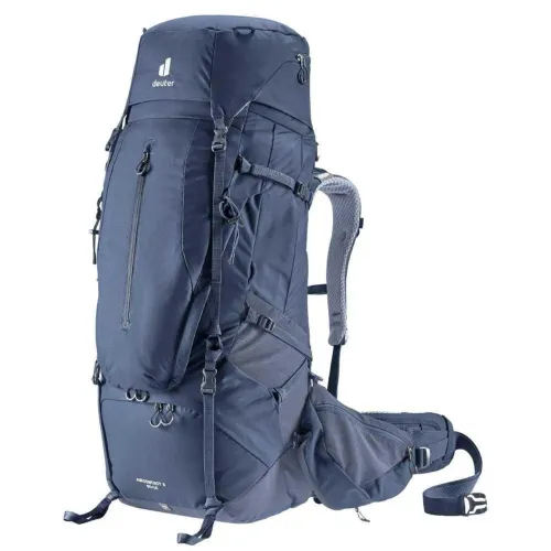 mochila cargueira deuter aircontact x 60+15l azul nova