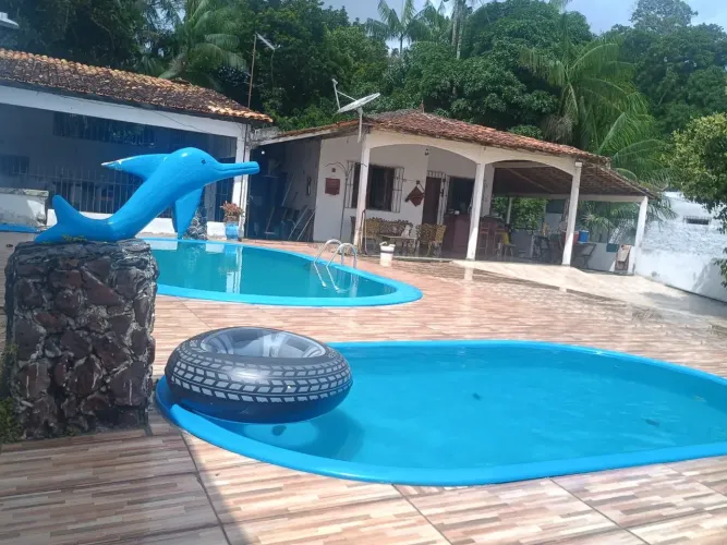 Alugo casa em Mosqueiro temporada com duas piscina adultos e crenças