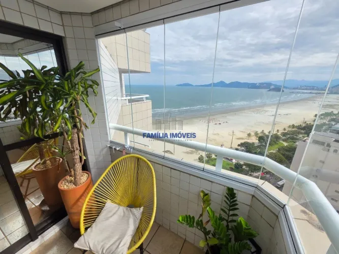 Flat à venda 1 quarto mobiliado 1 vaga lazer Boqueirão Santos/SP