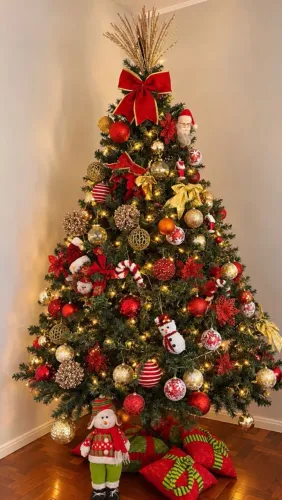 Árvore de Natal + diversos acessórios de Natal