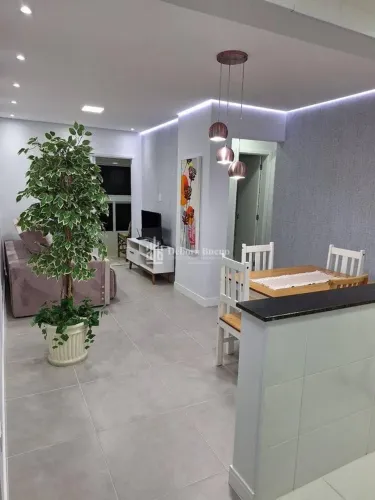 FLÓRIDA, VISTA MAR, MOBILIADO, 2 dorm, 1 suíte, 1 vaga, R$ 590 mil, ac. banco
