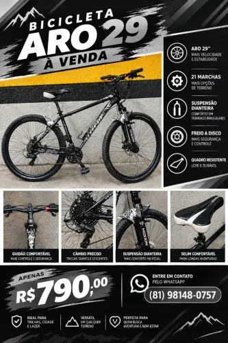 Bike aro 29 em excelente estado 