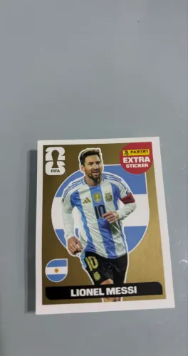 FIGURINHA DOURADA - LIONEL MESSI PRECO NEGOCIÁVEL
