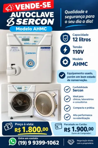 Autoclave Sercon Modelo AHMC