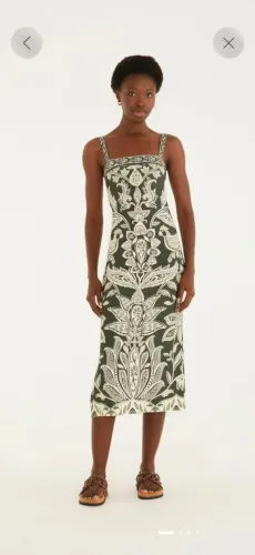 Vestido midi FARM original.