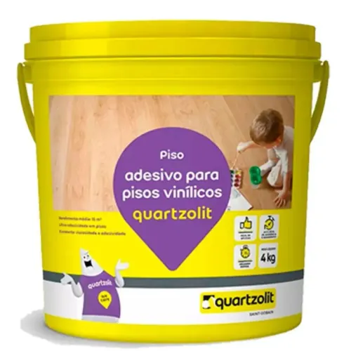 Aproveite! Balde de adesivo para pisos vinílicos + cola de rodapé