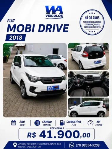 Fiat Mobi Like 1.0 Fire Flex 5P. 2018