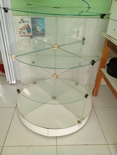 Balcão de vidro (OVAL)