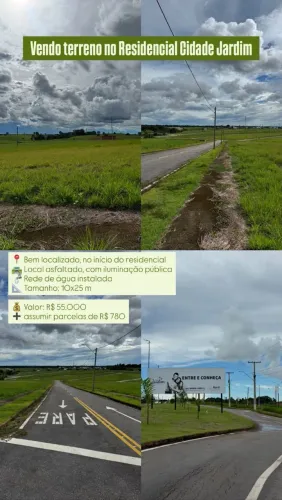 VENDO OU TROCO TERRENO NO BAIRRO CIDADE JARDIM