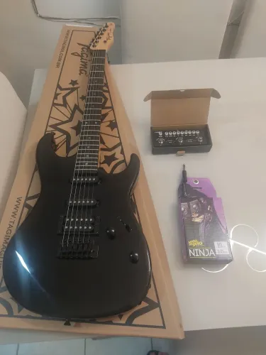 GUITARRA TAGIMA TG 510, PEDALEIRA CUVANE CUBE BABY E CABO SANTO ANGELO!!! KIT GUITARRA