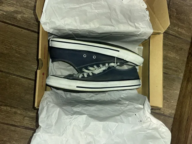 Tenis Converse All Star Cano baixo Azul Marinho 43
