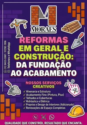 MORAES: A Solução Definitiva para Sua Obra!