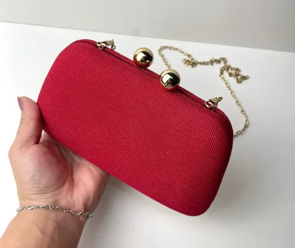 Bolsa Clutch vermelha