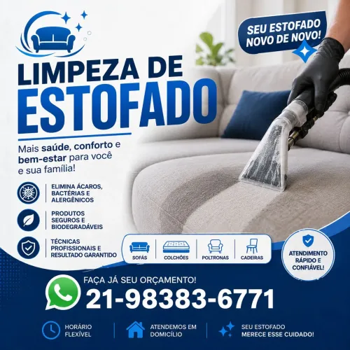 Limpeza Profissional de estofados 