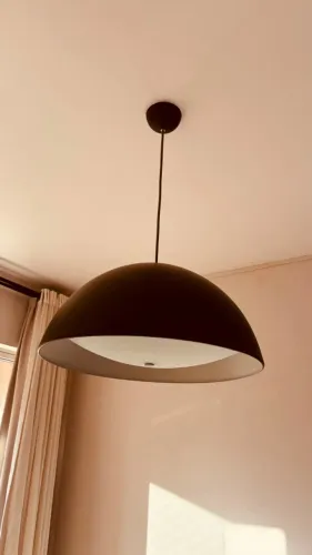 Luminária pendente marrom