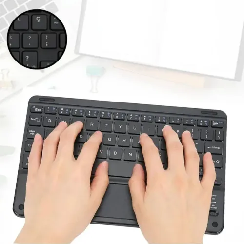 Teclado Bluetooth Sem Fio Ima Slim Celular Tablet