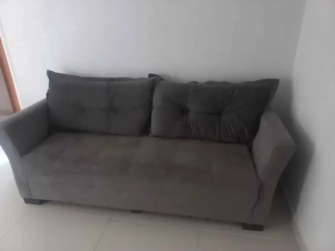 Sofá 3 lugares cinza