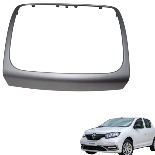 Moldura Do Painel Renault Sandero 2019/2021 681048835r - Prata Prata