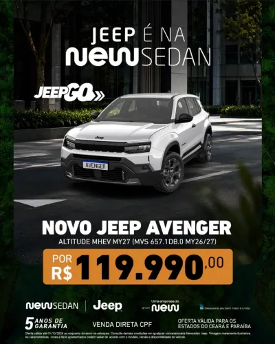 Jeep Avenger Altitude T200 1.0 Turbo Aut. 2027