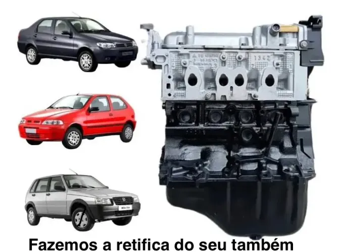 Motor Palio Uno Fire 1.0 8v - retificado com garantia