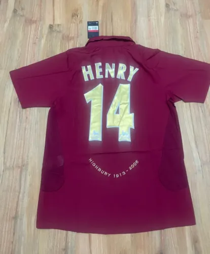 Camisa Arsenal Retrô 2005/06 Henry #14 Highbury Nike Masculina