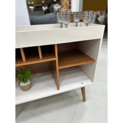 Aparador Buffet New Odin - Off White/Freijo