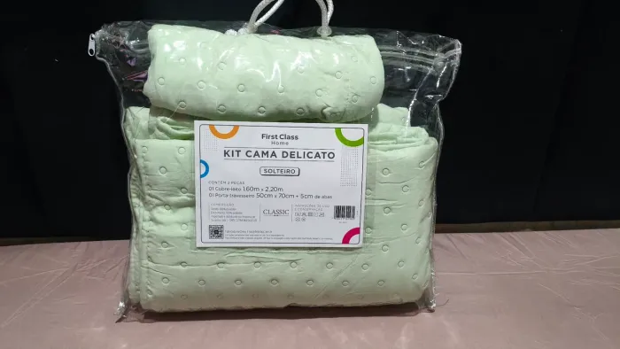 First Class - Kit Cama Delicato - Solteiro (Novo)