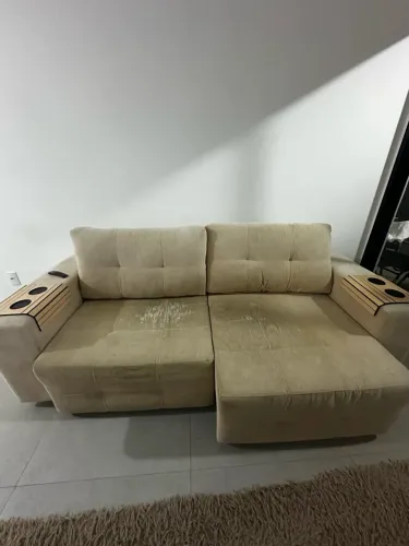 Sofá mola ensacada de linho 2,30mx 1,10m (fechado)