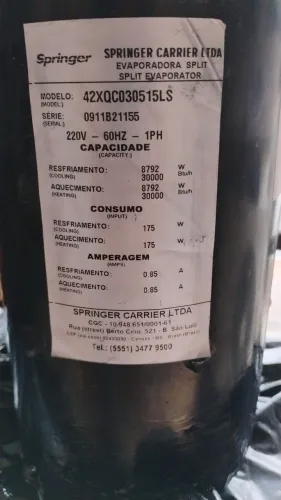 Compressor de ar condicionado 30.000 BTU