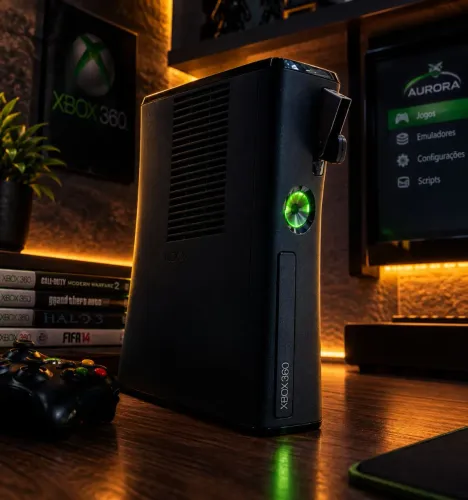XBOX 360 RGH + KINECT ORIGINAL + AURORA + JOGOS ? PRONTO PARA JOGAR