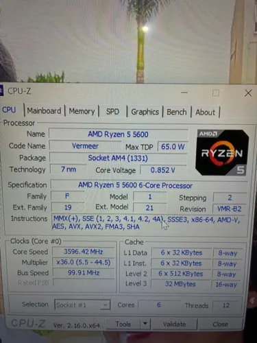 Ryzen 5600 + Placa mãe B450m Gigabyte