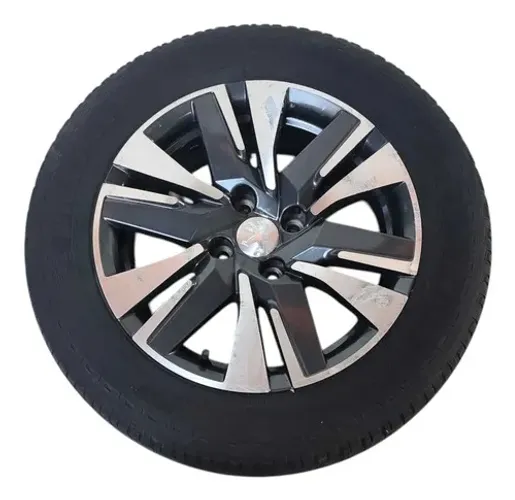Roda C/pneu Aro 16 Peugeot 2008 2019 2020 Detalhe Preto