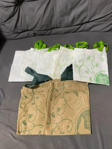 Sacolas de ráfia - lote com 6 unidades