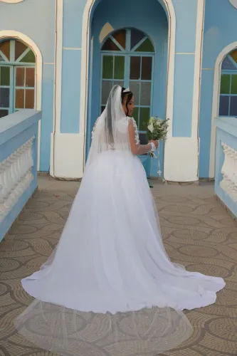 Vestido de noiva e véu!!