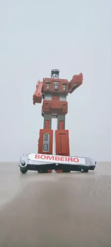 Robô Antigo Mutante Glasslite Caminhão Bombeiro Com Escada Anos 80