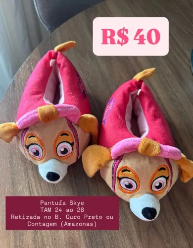 Pantufa Skye Patrulha Canina