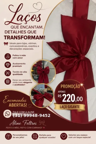 Laço gigante para carro