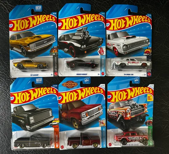 Lote Muscle Car Hot Wheels Camaro Silverado Rodger Gasser