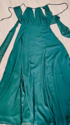 Vestido Verde Longo de Festa - Tam M 