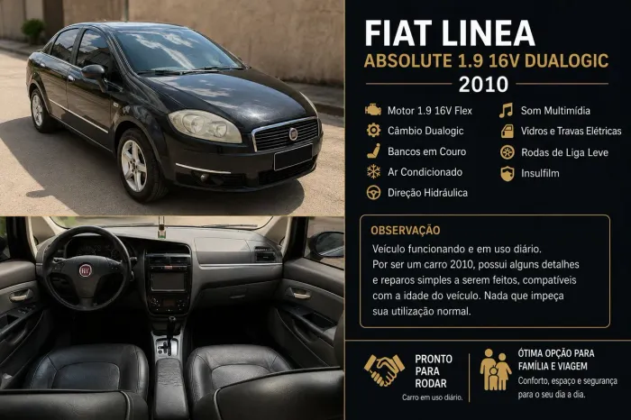 Fiat Linea Absolute 1.9/1.8 Flex Dualogic 4P 2010