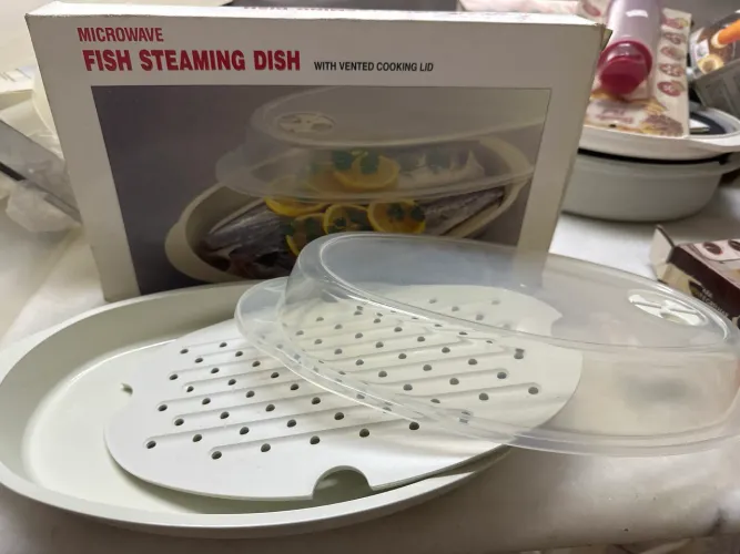 Griller / Vaporizador para Peixe no Micro-ondas - Novo