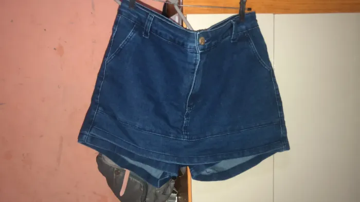 Saia short jeans 