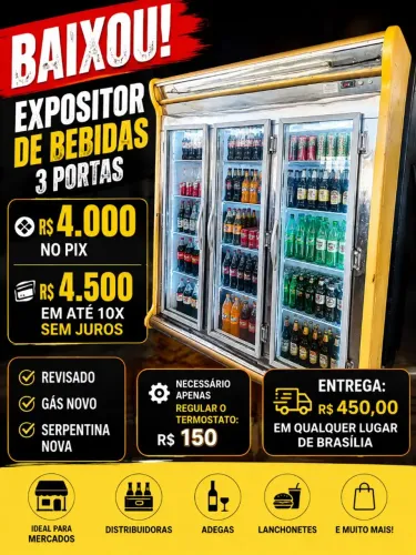 GELADEIRA 3 PORTAS