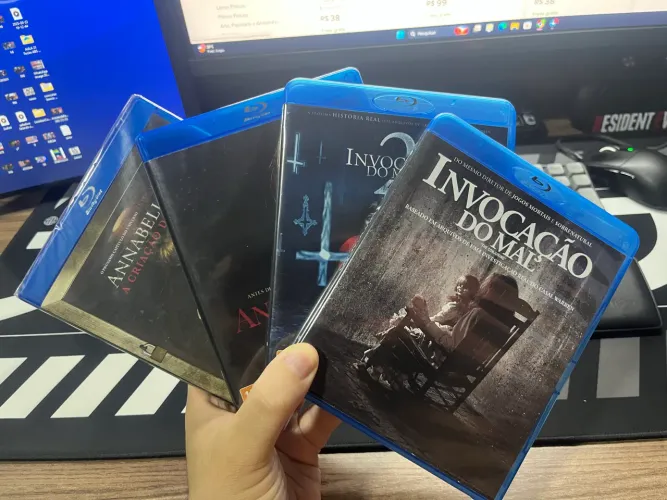 Coleção Bluray invocação do mal 1 e 2 + Annabelle 1 e 2