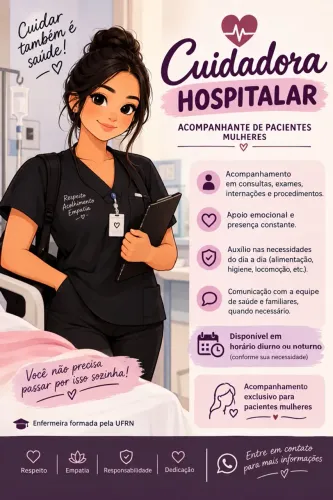 Cuidadora/acompanhante hospitalar 