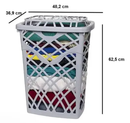 Cesto para roupas 60 litros