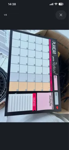 Lousa Planner Magnetico De Parede