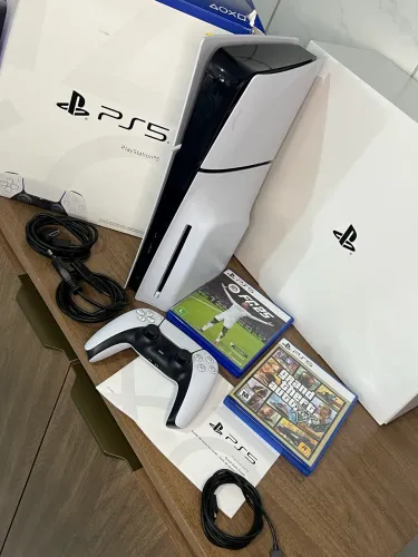 PS5 Slim 1TB - Mídia Física e Digital | Seminovo